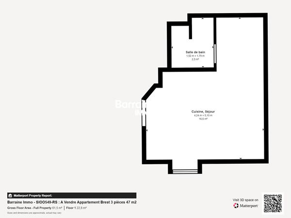 Vente appartement à Brest, 3 pièces 47m²