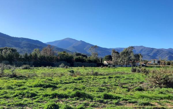 Terrain à bâtir viabilisé aux pied des Albères