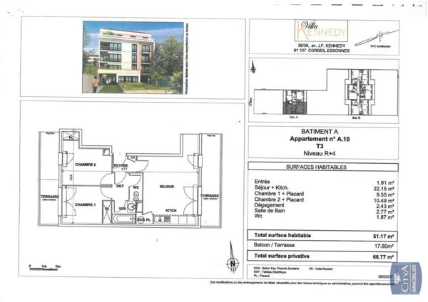 Appartement à vendre 3 pièces 51m²