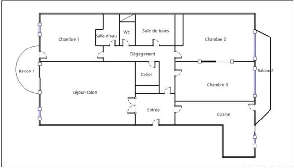 Appartement à vendre 4 pièces 93 m² Bordeaux