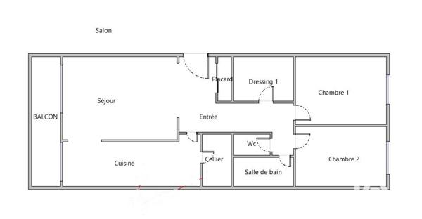 Appartement à vendre 3 pièces 72 m² Chilly-Mazarin