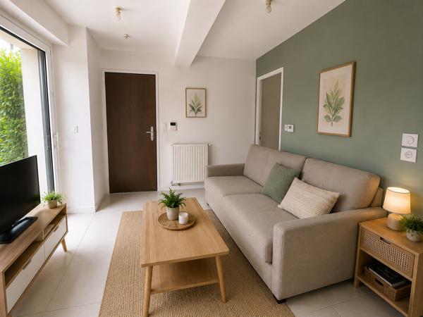 Studio loué à Cenon– Rentabilité 6 % – Jardin, terrasse et parking