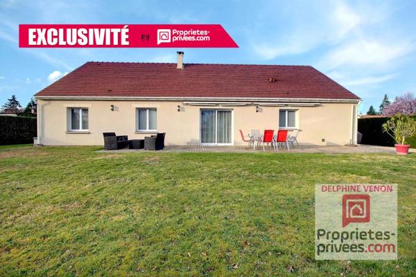Exclusivité - Maison récente de plain pied avec 4 chambres , garage et comble aménageable sur un terrain de 1000 m² à Châteauneuf Sur Loire