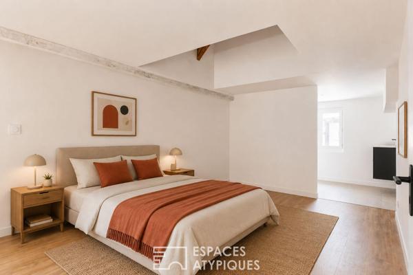 Appartement rénové au dernier étage au coeur des Carmes