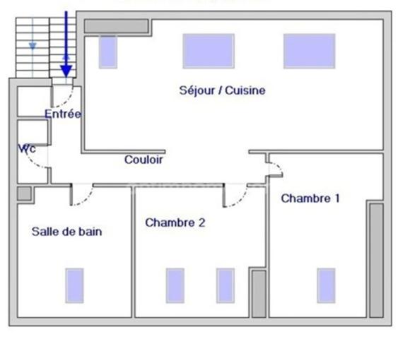 SOUS PROMESSE LE HAVRE (76) Appartement à vendre avec 2 chambres, un cellier, un local à vélos
