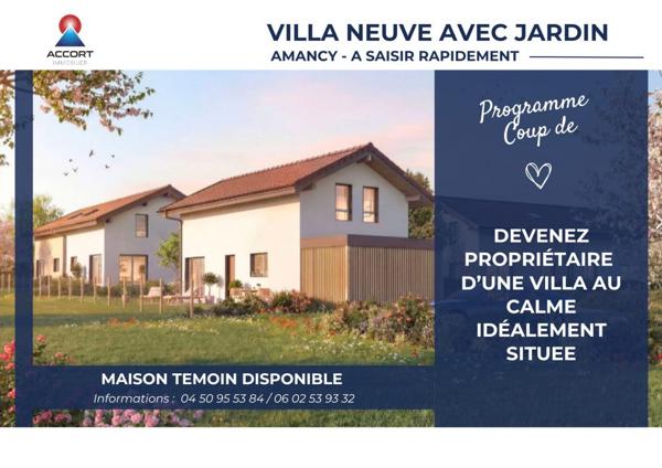 MAISON NEUVE AVEC JARDIN AUX PORTES DE GENEVE