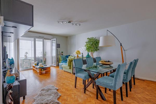 Appartement T3 80.79 m2 Villeurbanne GRATTE-CIEL, Traversant, Terrasse, Jardin, Loggia