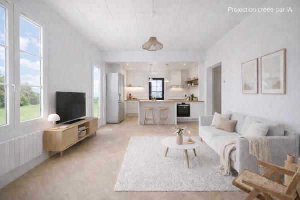 Maison à rénover sur terrain constructible