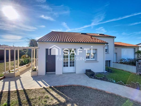 Pavillon familial 4 chambres, bien entretenu, grand garage, sur un beau terrain clos