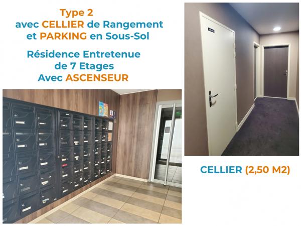 Appartement à vendre 2 pièces 41,46 m² Tours
