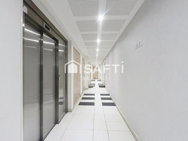 Appartement 3 pièces de 64m², immeuble de standing avec jardin et terrasse de 52m², exposé Sud-Ouest