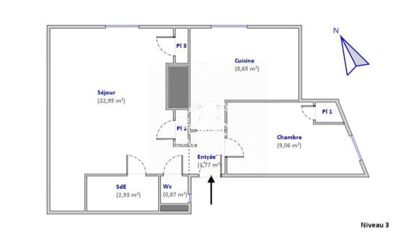 Appartement Villeurbanne secteur Gratte Ciel