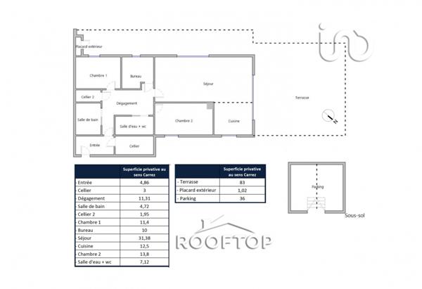 Appartement à vendre 4 pièces 112 m² Blagnac