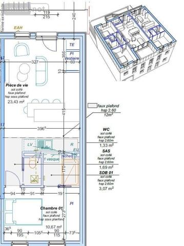 Appartement à vendre à Angers dans le Maine-et-Loire (49100), ref : 49139-141