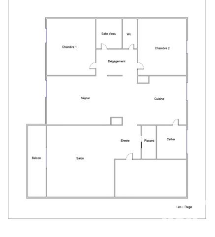 Appartement à vendre 4 pièces 74 m² Tours