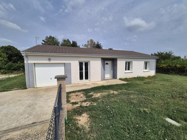 Maison individuelle de plain-pied – 5 pièces – 4 chambres – 105 m²