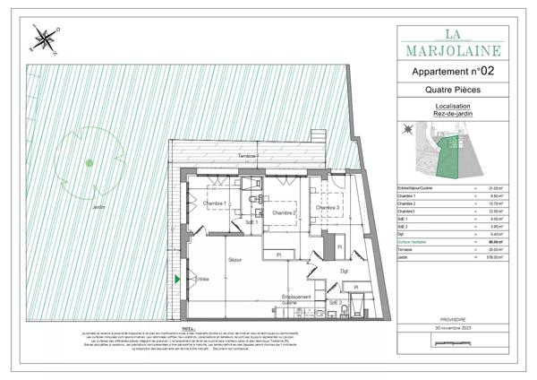 Vente Appartement 4 pièces 80 m2 à Mouans-Sartoux