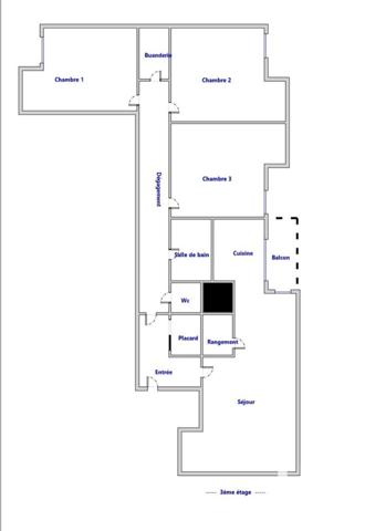 Appartement à vendre 4 pièces 81 m² Gonesse