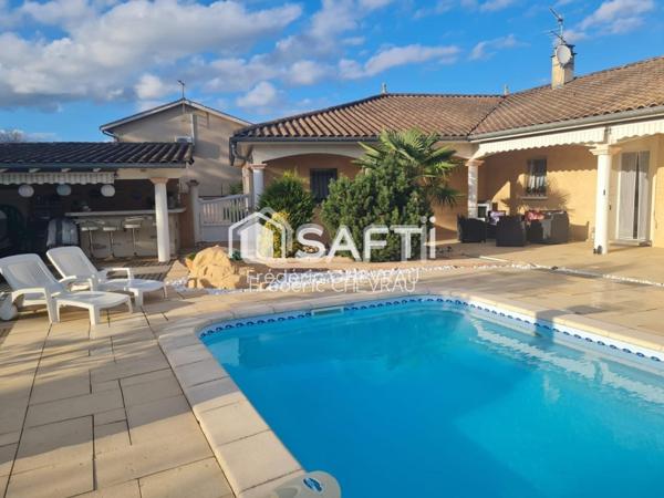 Superbe villa sur Charnay les Mâcon, 5 chambres,avec piscine