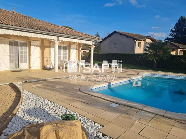 Superbe villa sur Charnay les Mâcon, 5 chambres,avec piscine