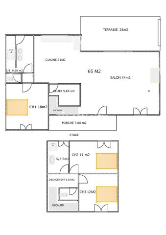 Maison 4 pièces - 134 m²