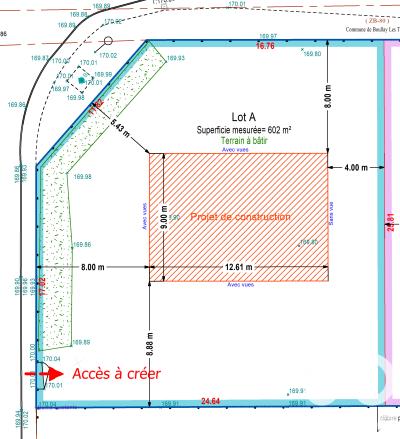 Terrain à vendre 602 m² Boullay-les-Troux