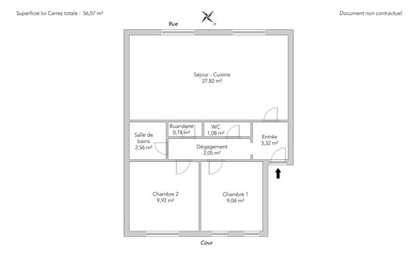 Appartement Paris 15 e - SÈVRES-LECOURBE / RUE FRANÇOIS BONVIN