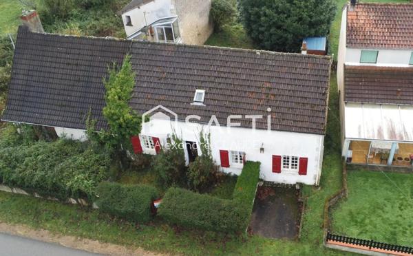 Maison 4 pièces au calme sur grand terrain