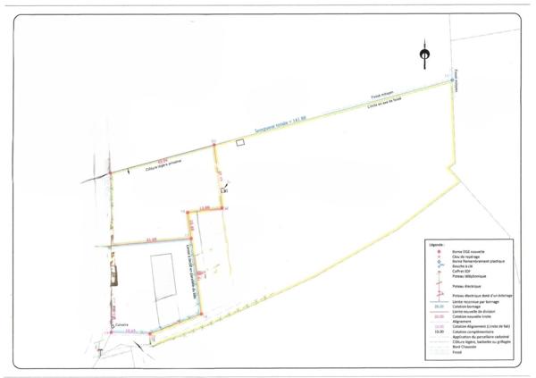 TERRAIN CONSTRUCTIBLE 1285 M²  72200 LE BAILLEUL