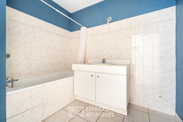 Appartement avec jardin et garage en hypercentre