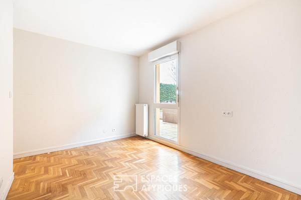 Appartement avec jardin et garage en hypercentre