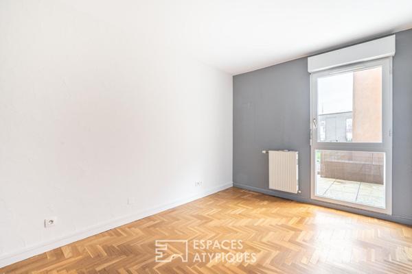 Appartement avec jardin et garage en hypercentre