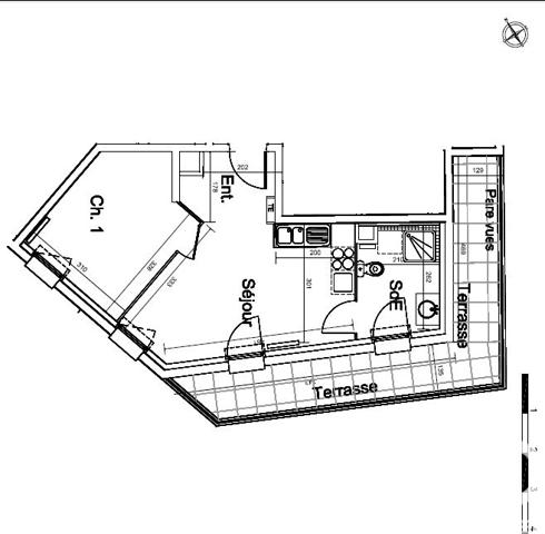 Appartement à vendre 2 pièces 37 m² Le Bourget