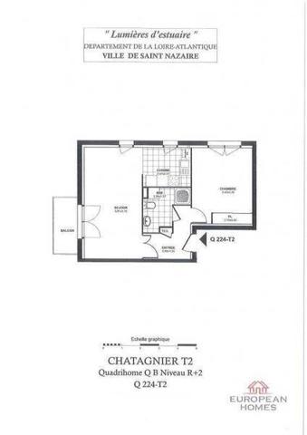 Appartement 2 pièces - 44600 Saint-Nazaire