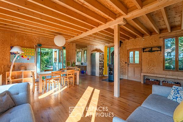 Maison neuve à ossature bois style anglo-normand dans le parc de Maisons-Laffitte