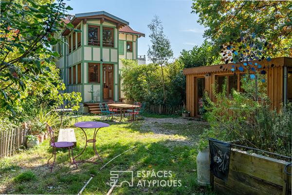 Maison neuve à ossature bois style anglo-normand dans le parc de Maisons-Laffitte