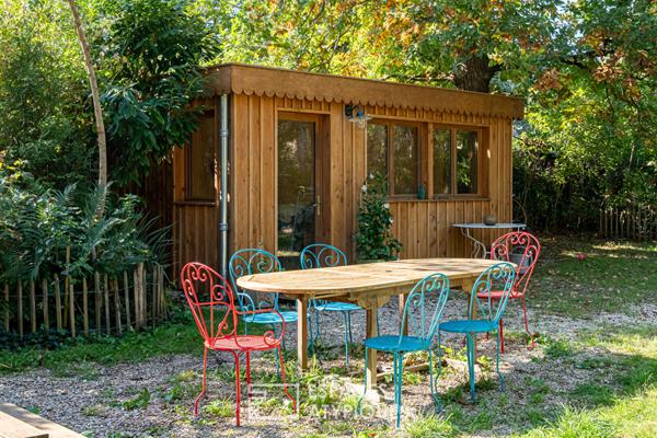 Maison neuve à ossature bois style anglo-normand dans le parc de Maisons-Laffitte