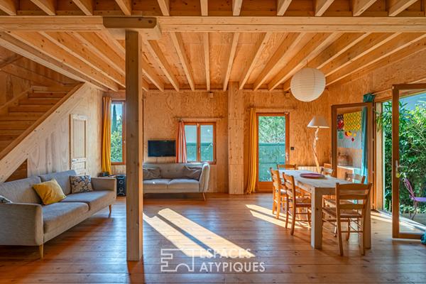 Maison neuve à ossature bois style anglo-normand dans le parc de Maisons-Laffitte