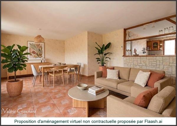 MONTPON-MÉNESTEROL - Maison de plain pied de 3 chambres, double garage et jardin de 3700 m²