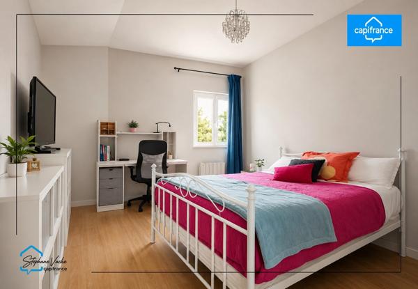 Appartement F3, 95m2, 2 places de parking , terrain 100m2