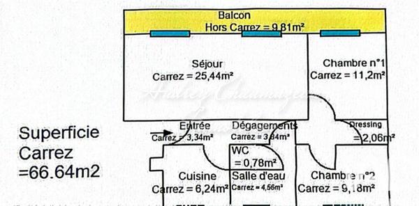 Appartement à vendre 4 pièces 66 m² Orsay