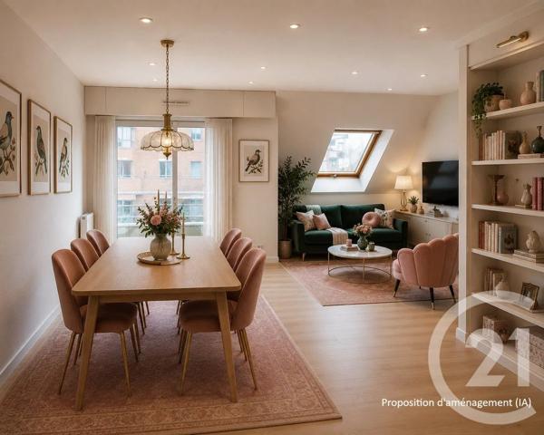 Appartement à vendre  3 pièces - 62,30 m 2   VANNES  - 56