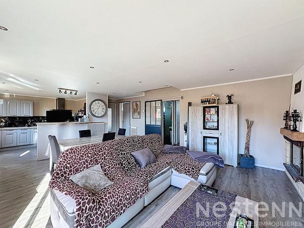 Maison 3 Chambres, 2 garages avec jardin calme - 119m², Inzinzac-Lochrist