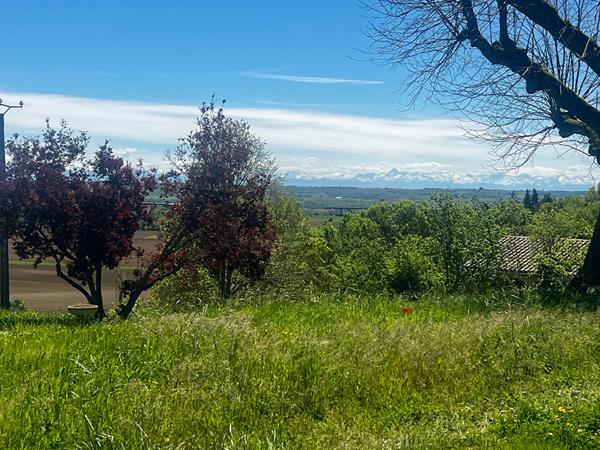 Terrain Baziege 630 m2 avec vue sur les Pyrénées