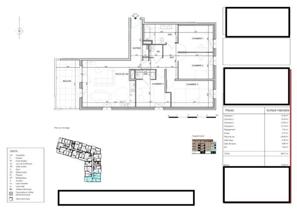appartement à vendre 5 pièces BOURG EN BRESSE (01)
