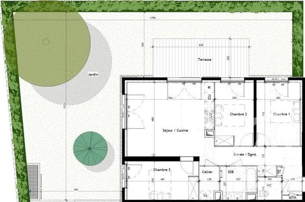 Appartement T4 à vendre  4 pièces - 81 m 2   CASTELNAU LE LEZ  - 34