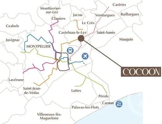Appartement T4 à vendre  4 pièces - 81 m 2   CASTELNAU LE LEZ  - 34