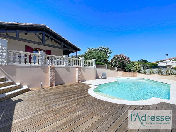 Maison T4 plain-pied avec piscine et sous-sol - Bruguières 31150