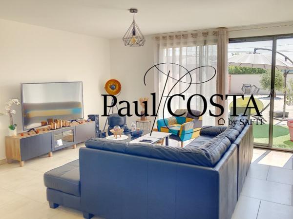 Maison de 125 m2 de plain pied avec piscine et pool house