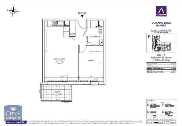 Appartement à louer 2 pièces 45.38m² Port-de-Bouc (13110)